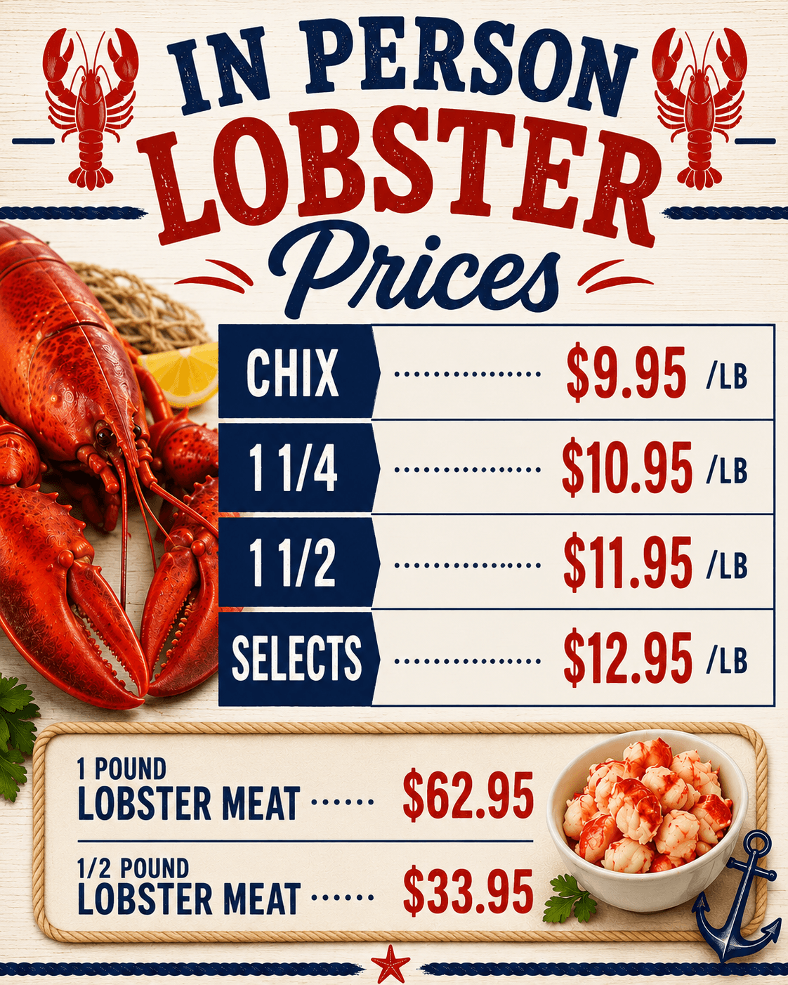 Bayhaven pricing board for May 15.